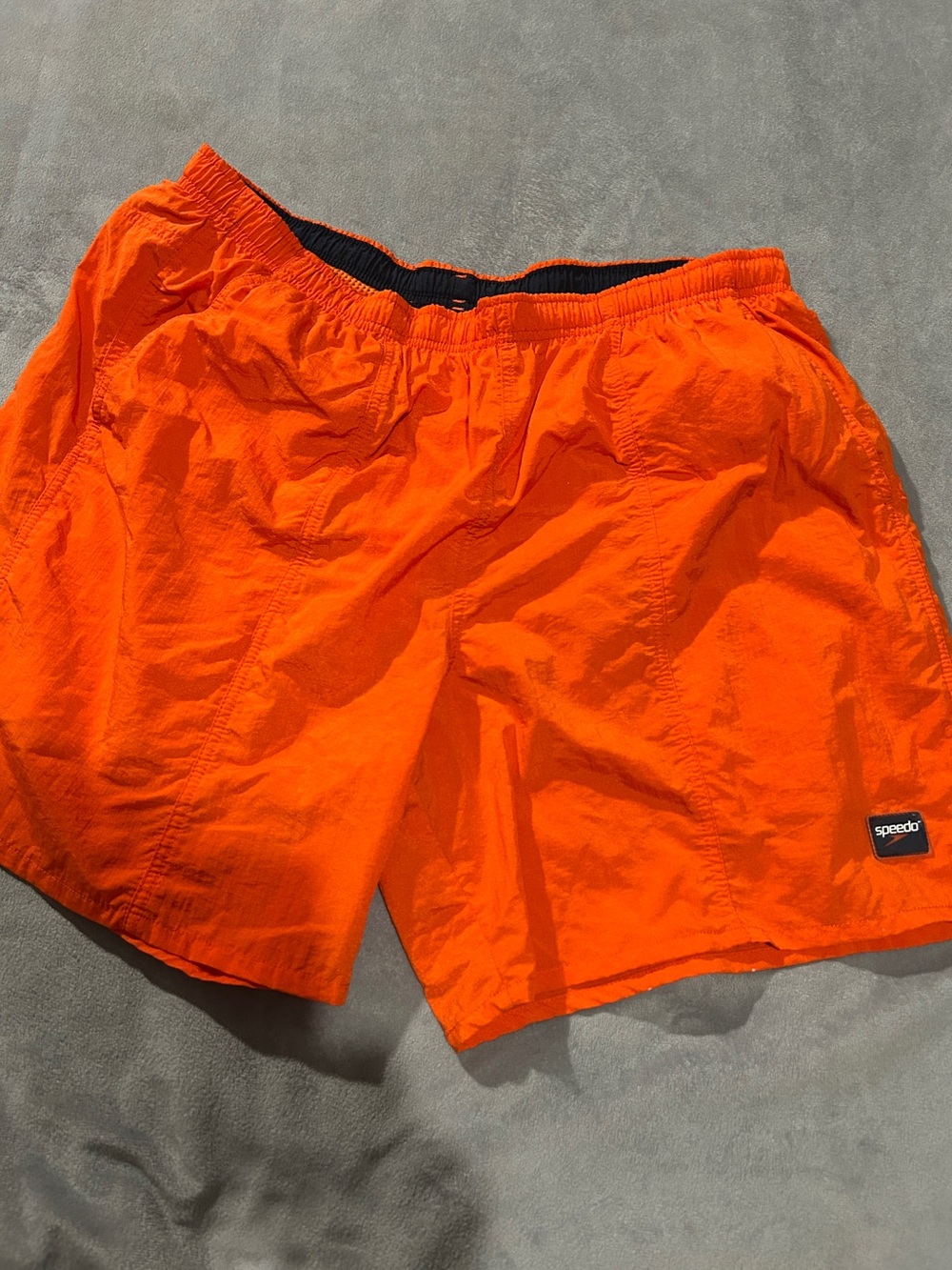 Speedo Men’s Neon Orange Swim Trunks